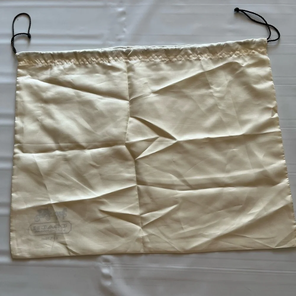 Coach dust bag cream color